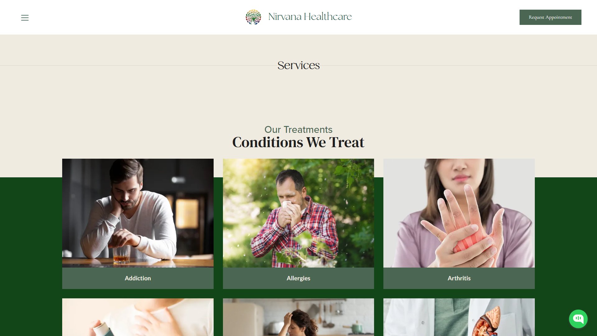 Services page top